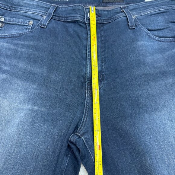 NEW AG Everett AirLuxe Slim Straight Leg Black Jean Men's, Sz 36 x 28 (Altered) - Picture 8 of 11